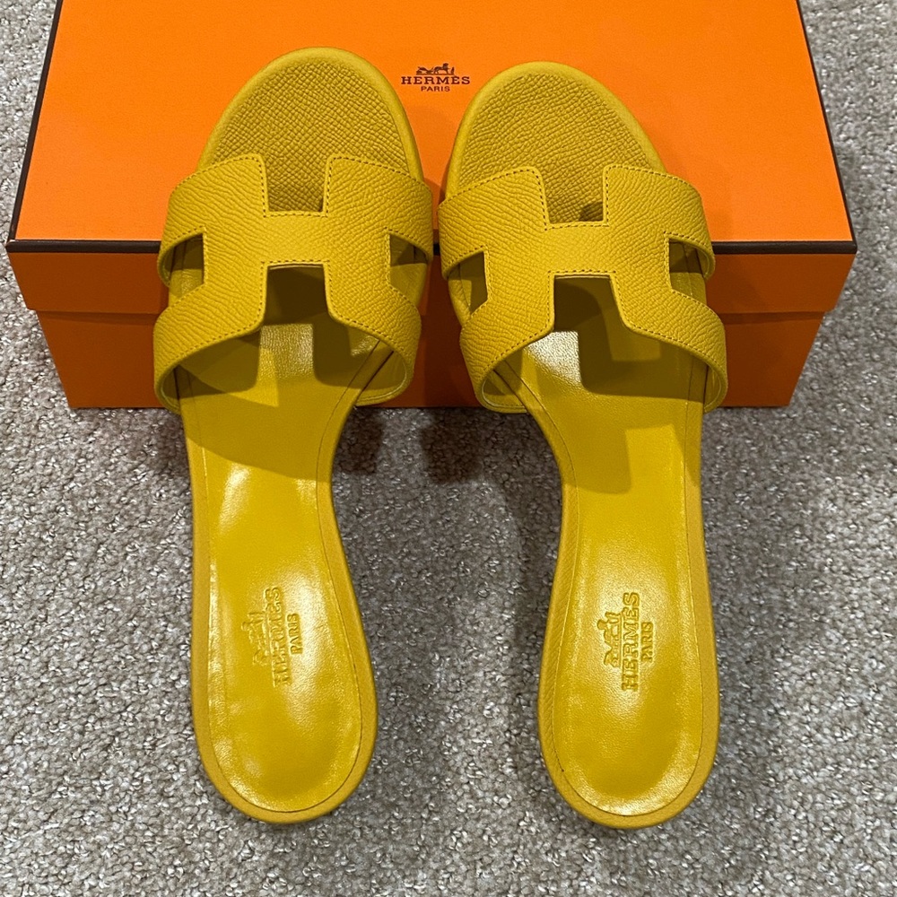 !!! SOLD!!!   Hermes Sandale Femme Oasis Veau Epsom